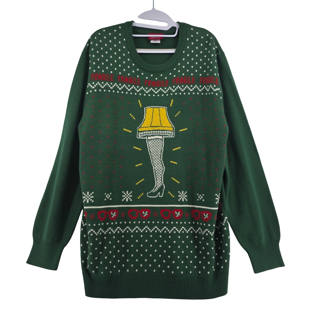 A Christmas Story Fragile Leg Lamp Sweater